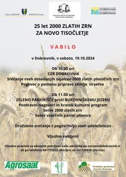 Vabilo 2000 zlatih zrn 19.10.2024